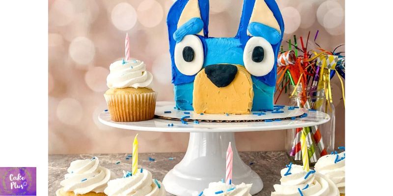 Step-by-step instructions for making Bluey Cake