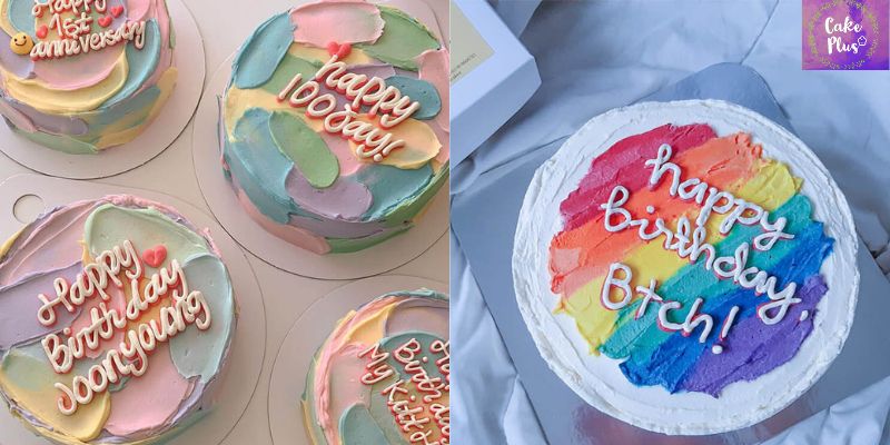 Rainbow Minimalist Cakes