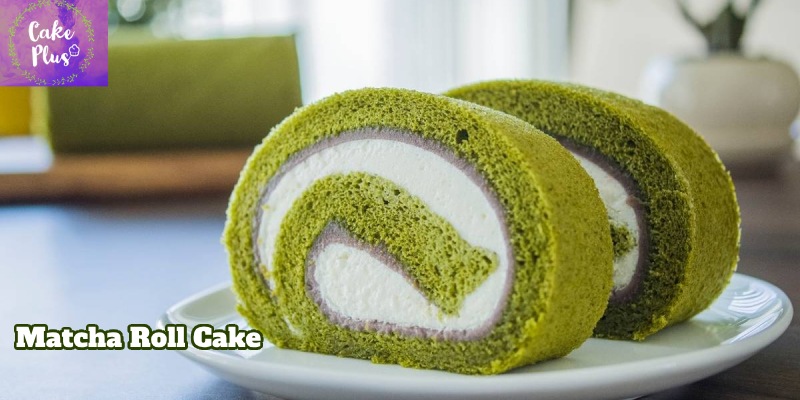 Ingredients needed to make matcha roll cake