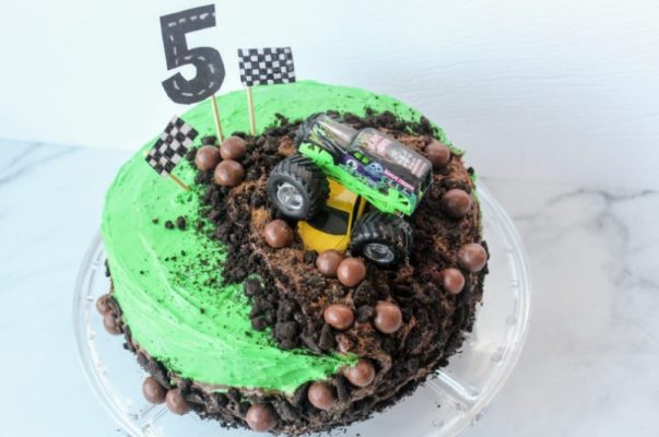 How to make a monster truck cake?