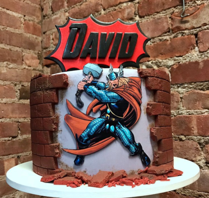 Pictures of Comic Book Cake NYC