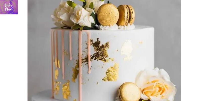Engagement Cakes Design Topped With Macarons