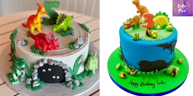 Multi-Dino Cake