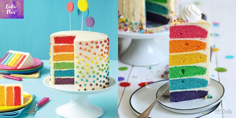 Rainbow Layers Cake