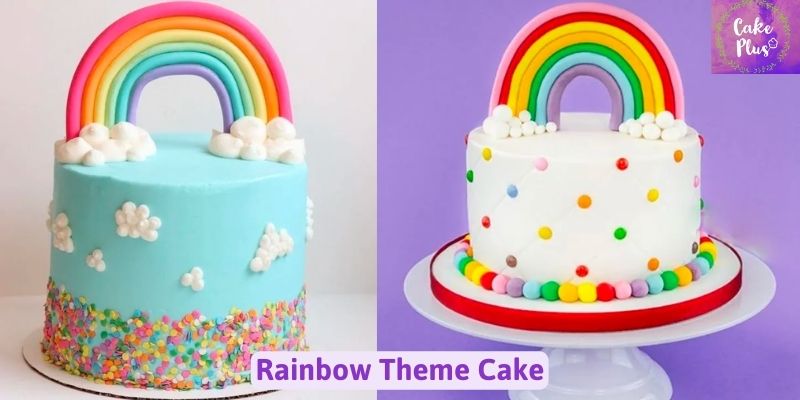Rainbow Theme Cake